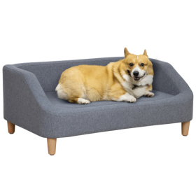 The Dog Sofa Is Suitable For Medium-sized Large Dogs (Color: Grey)